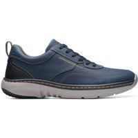 Clarks Pro Lace Leather Shoes in Navy Standard Fit Size 9.5