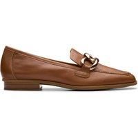 Clarks Womens Sarafyna Iris Loafer Tan Leather Loafers