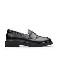 Clarks Splend Edge Leather Shoes in Black Size 4