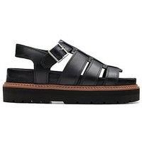 Clarks Women's Orianna Twist Leather Sandals - UK 3