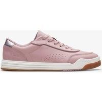 Clarks Urban Solo O. Leather Trainers in Dusty Pink Standard Fit Size 2.5