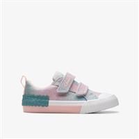 Clarks Boy/'s Girl/'s FoxingBrill T. Sneaker, Pastel, 4 UK Child
