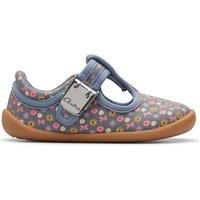 Clarks Roamer Fly T. Textile Canvas in Standard Fit Size 3.5 Blue