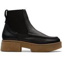 Clarks Linoso Top Ankle Boot Leather Boots In Black Size 5