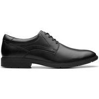 Eldredge Plain Black Leather Oxford Shoes