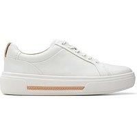 Clarks Hollyhock Walk Leather Shoes in Off White Wide Fit Size 5