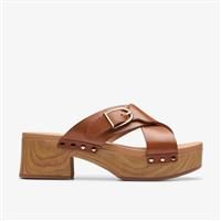 Clarks Sivanne Walk Leather Sandals In Tan Standard Fit Size 3
