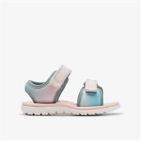 Clarks Surfingtide T. Textile Sandals In Pastel Standard Fit Size 4