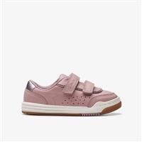 Clarks Urban Solo T. Leather Trainers in Dusty Pink Narrow Fit Size 4