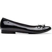 Clarks Women/'s Loreleigh Rae Ballet Flat, Black Pat, 7 UK