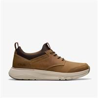 Clarks Men/'s Motion Trek EZ Sneaker, Dark Tan Lea, 6 UK