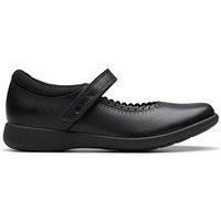 Clarks Kids Etch Pure Mary Jane Leather School Shoe