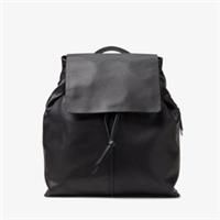 Clarks Womens Raelyn Tie Black Leather Backpack