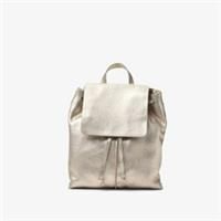 Clarks Womens Raelyn Mini Champagne Leather Backpack
