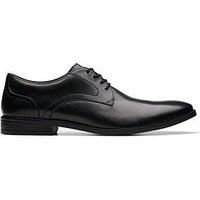 Clarks Brandon Lace Leather Shoes in Black Standard Fit Size 6