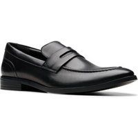 Clarks Men/'s Brandon Step, Black Leather, 7 UK