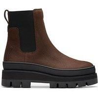 Clarks Women's Orianna2 Top Nubuck Chelsea Boots - UK 8