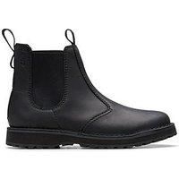 Clarks Men's Solsbury Leather Chelsea Boots, Black