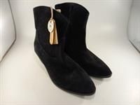 Fat Face Black Suede Ankle Boots Abilene Western Cowboy  Size 8 BN