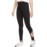 Womens/ladies Essential Printed High Waist Sports Leggings (black)