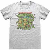 TMNT Men's Retro T-Shirt in Grey | Size: 2XL