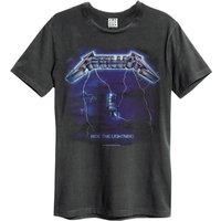 Amplified Unisex Adult Ride The Lightning Metallica T-Shirt / S Charcoal GD163