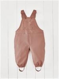 Grass & Air Kids Rain Dungarees, Rose PU Rain Over Trousers, Waterproof Bib Pants (UK, Age, 4 Years, 5 Years, Rose)