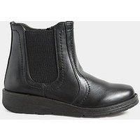 Yours Curve Womens Plus Size Wedge Chelsea Boots In Wide & Extra Wide Fit