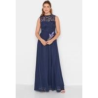 Long Tall Sally Women Tall Lace Chiffon Maxi Dress