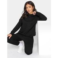 PixieGirl Women's Petite Green Crew Neck Sweatshirt