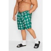 Badrhino Leaf Swim Shorts - Green