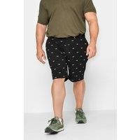 Badrhino Shark Print Shorts