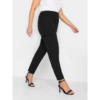 Yours Tailored Scuba Pocket Trouser - Black