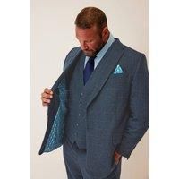 Big & Tall Mens Check Wool Mix Waistcoat