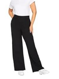 M&Co Womens Wide Leg Yoga Pants - Women/'s Black