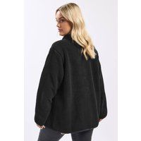 Yours Curve Women's Plus Size Borg Pocket Fleece Jacket