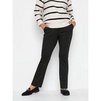 M&Co Petite Petite Black Ponte Slim Leg Trs