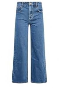 PixieGirl Mid Blue Wide Leg Jeans Petite