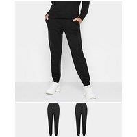 PixieGirl 2 Pack Black Basic Joggers Petite