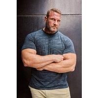 Badrhino Injected Slub T-Shirt Navy