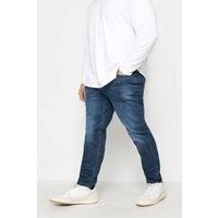 Big & Tall Mens Mid Rinse Stretch Jeans