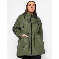 YOURS Curve Plus Size Drawstring Lightweight Parka Jacket