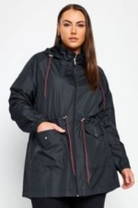 YOURS Curve Plus Size Drawstring Lightweight Parka Jacket
