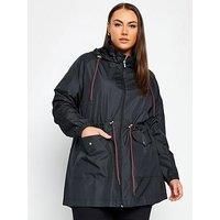 YOURS Curve Plus Size Drawstring Lightweight Parka Jacket