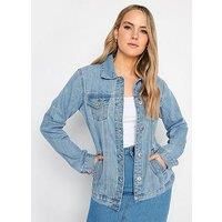 LTS Tall Womens Denim Button Through Jacket
