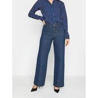 LTS Tall Womens Pocket Detail Wide Leg Jeans