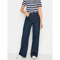 Long Tall Sally Indigo Wide Leg Jeans - Blue