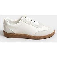 Yours Curve Womens Retro Gum Sole Trainers In Extra Wide EEE Fit