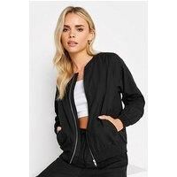 PixieGirl Petite Womens Linen Bomber Jacket