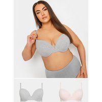 YOURS 2 Pack Lace Trim Padded Bra